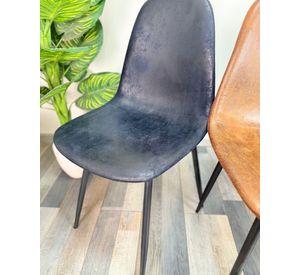 Pack 2 Sillas de Comedor Gamuza Black Murcia