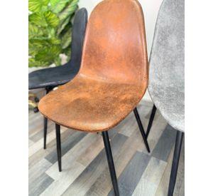Pack 2 Sillas de Comedor Gamuza Black Murcia