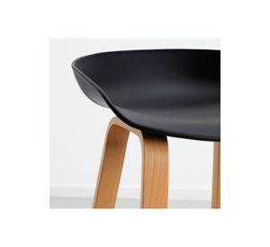 Pack de 2 Taburetes Piso Bar Nordic - Negro