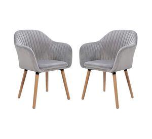 PACK 2 SILLA POLTRONA SITIAL TERCIOPELO MURANO