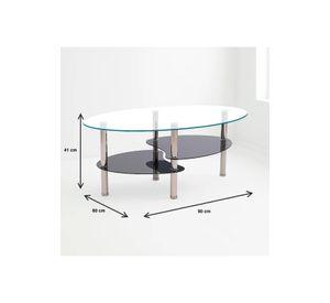 Mesa de centro vidrio 2 caras