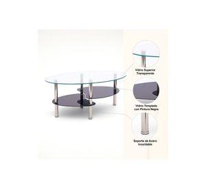 Mesa de centro vidrio 2 caras