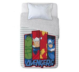 Frazada Polar Sherpa 150x200 Avengers Team