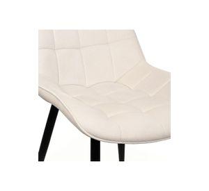 Pack de 4 Sillas de Comedor Macron Acolchada Terciopelo - Beige