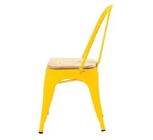 PACK 2 SILLAS TOLIX CON ASIENTOS DE MADERA ESTRUCTURA METALICA