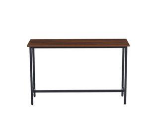 ARRIMO PARA LIVING INDUSTRIAL TOPE MADERA ESTRUCTURA METAL 120CM