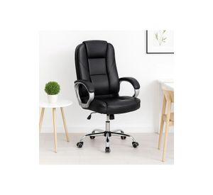 Silla de Oficina Ejecutiva Magnus Cuero Sintético - Negro