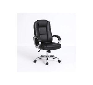 Silla de Oficina Ejecutiva Magnus Cuero Sintético - Negro