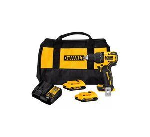 TALADRO ATORNILLADOR DEWALT DCD708D2-B2 ATOMIC 20V 1/2" + 2 BAT. 2.0AH +1 CARG