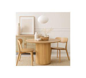 Mesa Redonda Nórdica Armonía de 130 cm Madera Natural