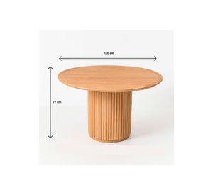 Mesa Redonda Nórdica Armonía de 130 cm Madera Natural