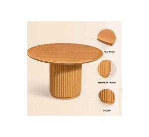 Mesa Redonda Nórdica Armonía de 130 cm Madera Natural
