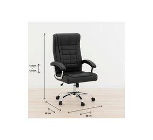 Silla Toscana Ejecutiva de Oficina  - Negro