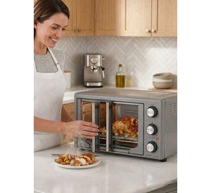 Horno con freidora de aire Oster® de 42 litros,puertas francesas, TSSTTV42FDMAFNS 1700W