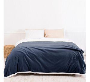 Frazada Polar-Sherpa Lisa 2 P Azul1 N