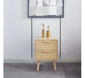 PACK 2 VELADORES DE MADERA CLARA