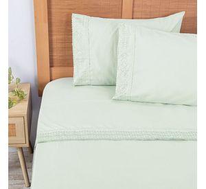 Sabana MF Plumetti Broderie King Verde