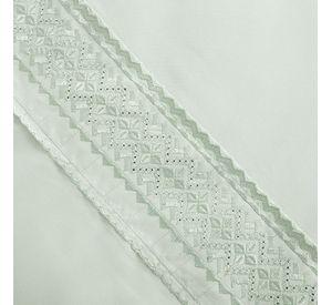 Sabana MF Plumetti Broderie King Verde