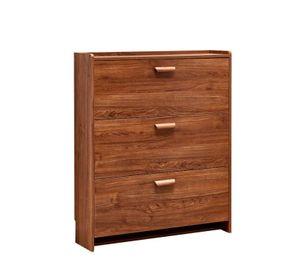 ZAPATERO ORGANIZADOR CON 3 PUERTAS LEGNA NATURAL