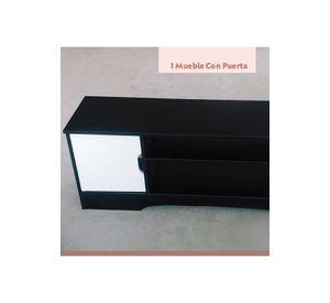 Rack de TV o Buffet con Cajones Night Black
