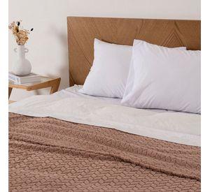 Frazada Jqd Flannel Nevada King Nude
