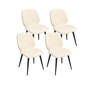 PACK 4 SILLAS DE COMEDOR TAPIZADO EN LINO GABRIEL