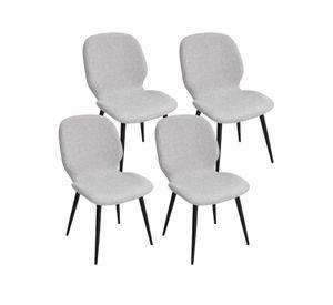 PACK 4 SILLAS DE COMEDOR TAPIZADO EN LINO GABRIEL