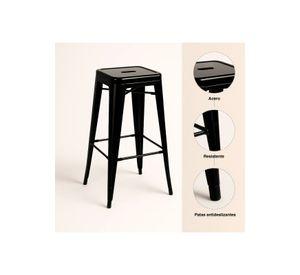 Pack de 4 Pisos Taburetes Tolix Altos - Negro