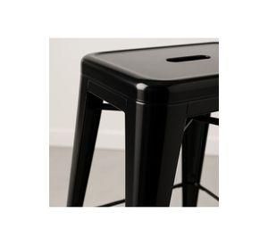 Pack de 4 Pisos Taburetes Tolix Altos - Negro