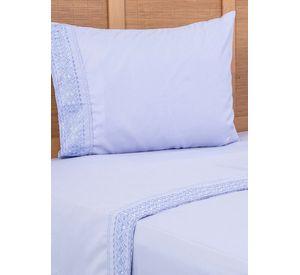 Sabana lisa MF Broderie Bordada 1.5 P Morado