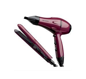 Set Secador y Plancha Alisadora Portátil Revlon Potencia 2000W