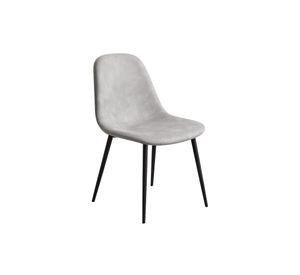 SILLA DE ECOCUERO TRENDY CON BASE NEGRA