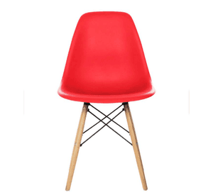 JUEGO DE COMEDOR RECTANGULAR VIDRIO X 140CM + 6 PUESTOS SILLAS EAMES