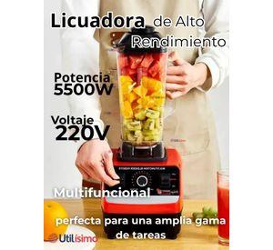 Licuadora Juguera Potente Multifuncional Jarra de Plástico 2L 5500w de Potencia + Mango Triturador