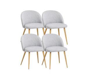 PACK 4 SILLAS DE COMEDOR NORDIC PATAS SIMIL MADERA