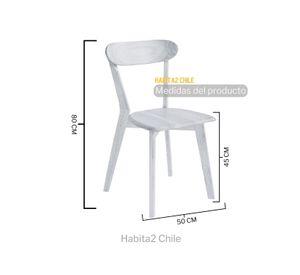 COMEDOR 4 PUESTOS PHILLIPE MESA 80 CM TULIP