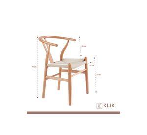 Pack 2 Sillas Wishbone Madera - Natural