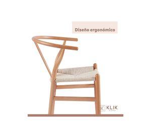 Pack 2 Sillas Wishbone Madera - Natural