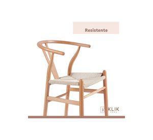 Pack 2 Sillas Wishbone Madera - Natural