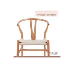 Pack 2 Sillas Wishbone Madera - Natural
