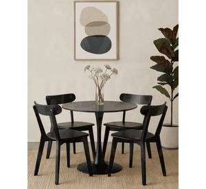 COMEDOR 4 PUESTOS PHILLIPE MESA 80 CM TULIP