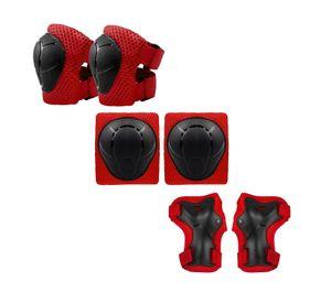 Pack Rodilleras Coderas y Muñequeras - Rojo