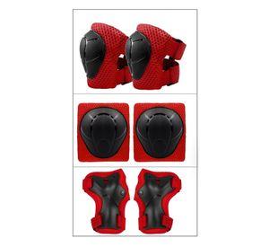 Pack Rodilleras Coderas y Muñequeras - Rojo