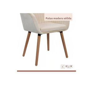 Pack de 2 Butacas Sitiales Poltronas Diamante Terciopelo - Beige