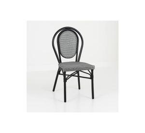 Silla Provence Parisina Rattan - Gris Claro