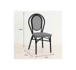 Silla Provence Parisina Rattan - Gris Claro
