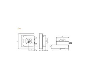 CERRADURA SOBREPONER OISTER 112 NE CON CAJA