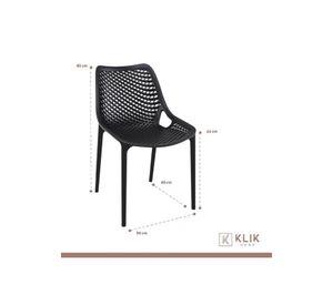 Comedor Mesa Eames redonda 80cm negra + 4 Sillas Berlin - Negras