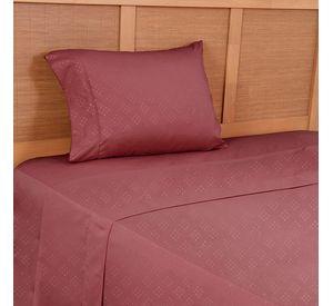 Sabana MF Lisa Embossed 1.5 P Rojo
