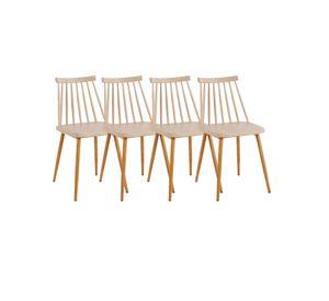 Pack 4 Sillas de Comedor Resistentes Royal